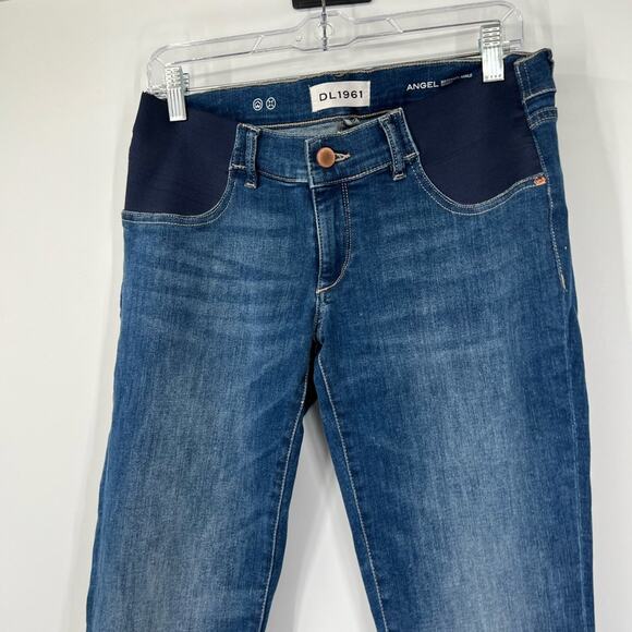 DL1961 Angel Maternity Ankle Skinny Jeans in Everglade - Picture 2 of 7
